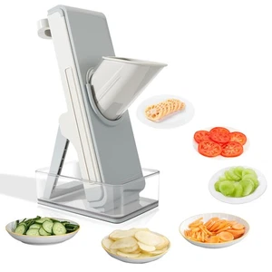 Cortadora de mandolina segura para cocina, picadora 4 en 1 cortadora de verduras, mandolina... - Imagen 1 de 7