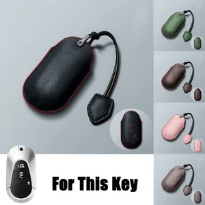 Genuine Leather Car Key Case Cover For Benz C E S S450 W206 C300 W223 S500 C260 - Picture 1 of 20