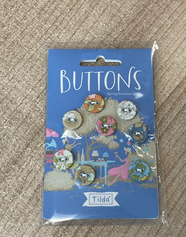 Tilda Buttons: Sunday Brunch: 8pcs 14mm - Image 1 of 1