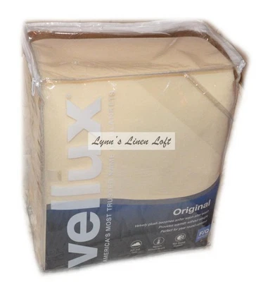 Vellux Original Ivory Full/ Queen Blanket Soft Year Round Warm Pet Friendly - Image 1 of 4