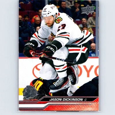 2023-24 Upper Deck Series 2 - Jason Dickinson #289 - Chicago Blackhawks - Image 1 of 2