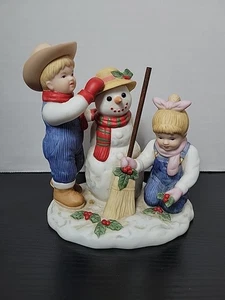 Home Interiors Denim Days #56072 Holiday Time Pupazzo di neve Debbie Danny - Foto 1 di 7