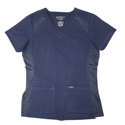 Spirit Scrubs Women's Small SML RN #33489 NAVY BLUE - Image 1 of 2