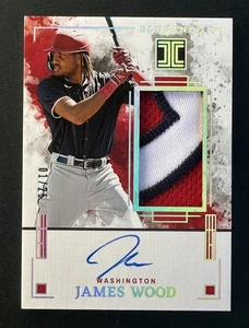 2025 Panini Impeccable Baseball James Wood 3 Color Patch On Card Auto /25 - Picture 1 of 2