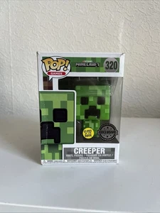 Minecraft Funko POP! Games - Creeper Glow In The Dark (Exclusive) #320 - Picture 1 of 8