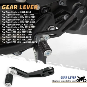 Adjustable Folding Gear Shift Lever for Tiger 1200/ Explorer XCX XR XRT XC XRX - Picture 1 of 10