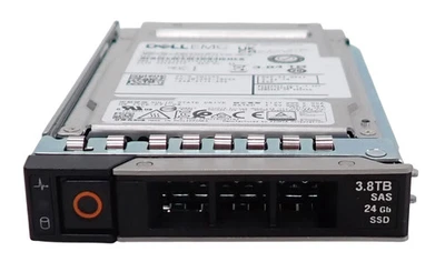 NEW Dell 3.84TB SAS 24G 2.5" RI SSD KPM7XRUG3T84 MT0R5 +14/15/16/17th Gen Caddy - Image 1 of 4