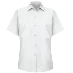 Red Kap Women's Short Sleeve Industrial Work Shirt - Picture 1 of 18