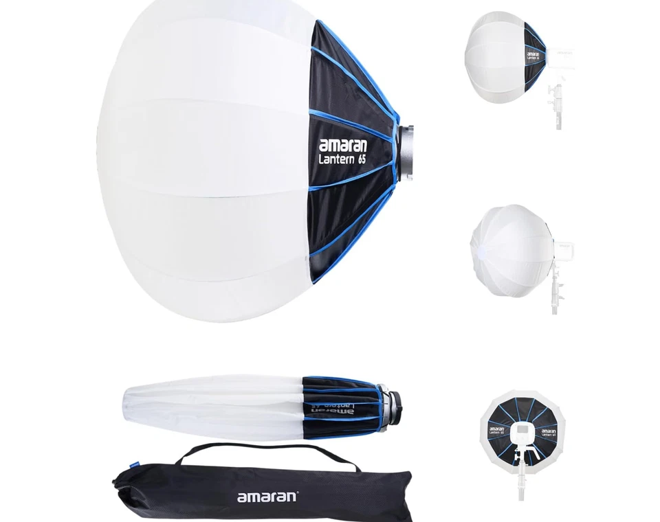 Amaran Lantern 65, 2ft(65cm) Omnidirectional Bowens Mount Soft Light Modifier fo - Image 1 of 4