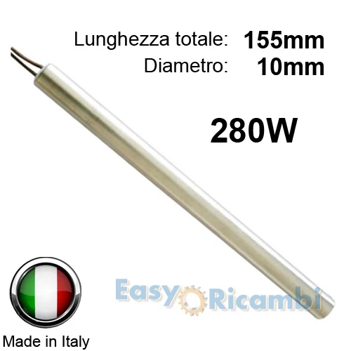 CANDELETTA ACCENSIONE PER STUFA A PELLET 280W 155mm 10mm LA NORDICA EXTRAFLAME