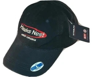 Hawks Nest State Park West Virginia Vintage Mütze schwarz Druckknopflasche Titan Kopfbedeckung - Bild 1 von 6