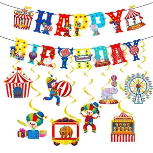 Circus Carnival Birthday Party Decorations - Yoyuspy 10PCS Circus Theme Party... - Picture 1 of 6