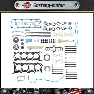 Timing Chain Kit Head Gasket Bolts Set For Ford F150 Crown Victoria 2002-10 4.6L - Picture 1 of 20
