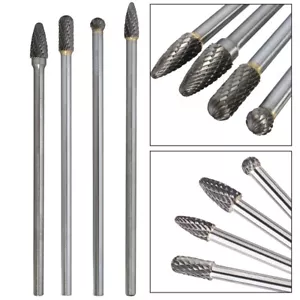 Efficient Porting Tool Kit 4PCS Tungsten Carbide Burrs for All Materials - Picture 1 of 8