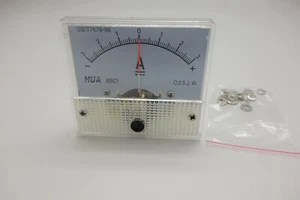 1 Stück DC Minus Zero Plus -3A - +3A Analog 85C1 Analog Amperemeter AMP Panel Meter - Bild 1 von 5