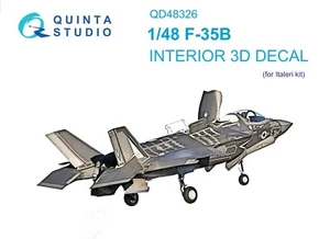 Calcomanía interior Quinta Studio QD48326 3D para F-35B Lightning II (Italeri) 1/48 - Imagen 1 de 13