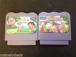VTech V.Smile Smartridge Lot- Dora/Alphabet Park! Tested! Works! - Picture 1 of 2