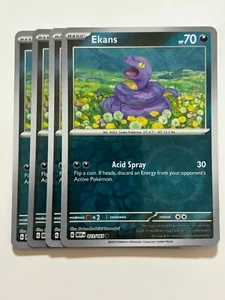 Pokemon Card 151 Reverse Holographic 4x Playset Ekans 023/165 Near Mint - Picture 1 of 1