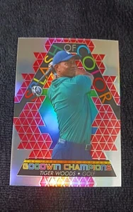 2022 Goodwin Champions Tiger Woods Splash Of Color Red Rainbow - Picture 1 of 2