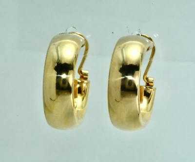 24.2mm Polished Hollow Hoop Pair Earrings 14k Yellow Gold - Image 1 of 4