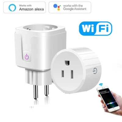 Universal Smart Plug Home Wifi Energy Breaker Timer Voice Control For Alexa Tuya - Image 1 of 4