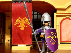 Playmobil Knights Byzantines Crusades Custom Made - Byzantine Scutatos Infantry! - Picture 1 of 17