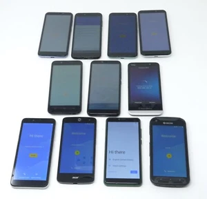Lot of 11 Various Android Smartphones - For Parts - Acer / UNO / BlackBerry - Picture 1 of 10