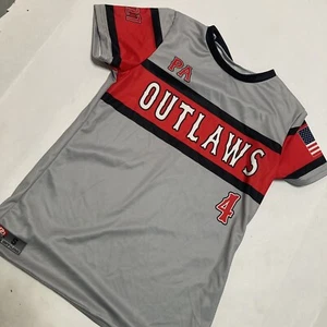 Outlaws Jersey PA #4 2027 Gray New DO Apparel Size Small USA - Picture 1 of 6