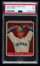 1933 World Wide Big League Chewing Gum V353 Ted Lyons #7 PSA 3 Rookie RC HOF