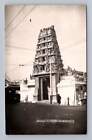 Hindu "Indian" Temple SINGAPORE Antique RPPC Southeast Asia Photo Postcard ~30s