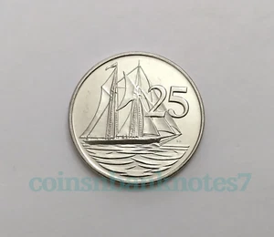 1992 Cayman Islands 25 Cents Coin, KM #90a Uncirculated / Ship - Picture 1 of 2