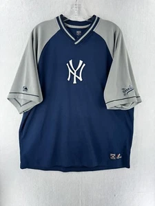 Vintage Majestic New York Yankees MLB Pullover Jersey Size L Rare - Picture 1 of 9