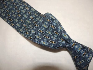 Brioni made in Italy men's woven 100% Silk necktie TIE 58X3.7/8 - Picture 1 of 10