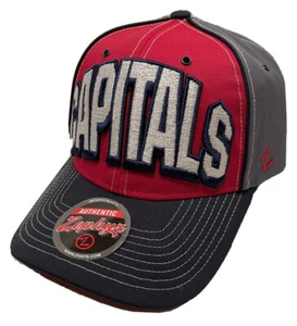 Zephyr NHL Washington Capitals "Colossus" Curved Bill Adjustable Hat NWT - Picture 1 of 6