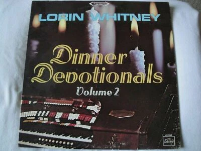 LORIN WHITNEY ORGANIST DINNER DEVOTIONALS VOLUME 2 VINYL LP SACRED RECORDS EX - Image 1 of 4