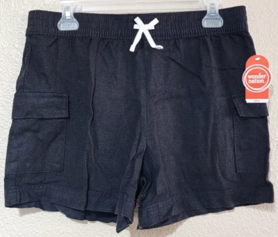 Pantalones Cortos Wonder Nation Niñas Negro hollín Talla XL (14-16) Plus TOTALMENTE NUEVOS Foto 1 de 4