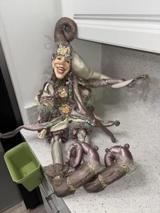 Large 3 Ft Katherine's Collection by Wayne Kleski Jester Doll READ! - Picture 1 of 14