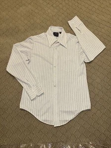 VTG William Gary 60s 70s Shirt Mens Medium Button Up Disco Rockabilly Retro Soft - Picture 1 of 5