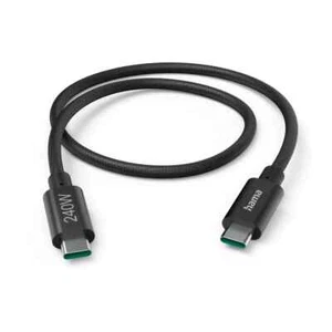 Hama Ladekabel USB-C - USB-C, 240W, "Full-Featured", USB 3.2, 5Gbit, 00201702 - Bild 1 von 3