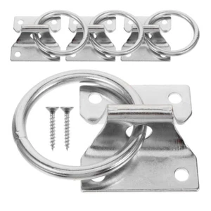4 Pcs Horse Tie Ring Hobby Stable Tether Tack Heavy Duty Hardware - Picture 1 of 12