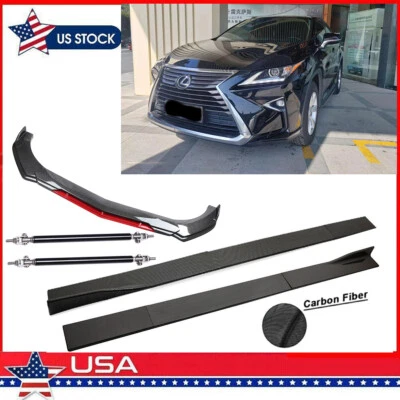Front Rear Bumper Lip Spoiler Splitter Body Side Skirt For Lexus RX350 RX450 - Image 1 of 4