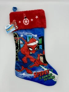 Marvel Spiderman Christmas Stocking Red, White and Blue 18" - Picture 1 of 3