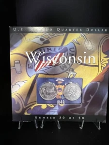 US Minted Quarter Dollar Wisconsin Number Coin Set Sealed 30 Of 50 Lot 1283 - Picture 1 of 4