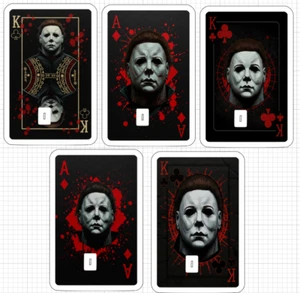 Michael Myers Spielkarte Geldautomat Debit Kredit Aufkleber Skin Halloween Ace King - Bild 1 von 6