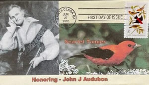 Romp Cachets 3650 John J. Audubon with Scarlet Tanger Carrying Gun - Picture 1 of 1