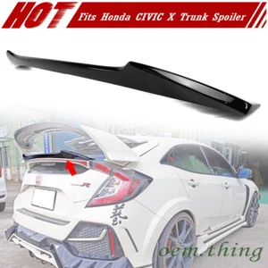 Painted Fit FOR HONDA Civic 10th Hatchback V Look Trunk Spoiler 16-20 EX LX - Picture 1 of 6