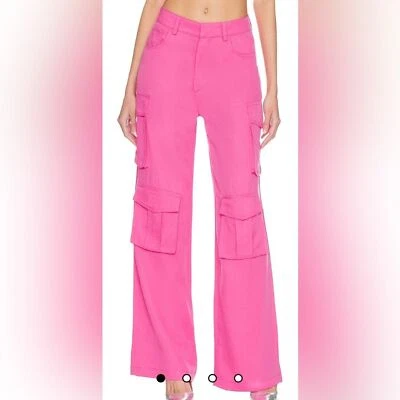 Nuevo con etiquetas Pantalón cargo en blanco NYC x Revolve Franklin Rib Cage en rosa - talla 26 Foto 1 de 4