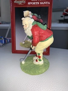 Santa’s workbench hand painted sport Santa golf - Picture 1 of 1