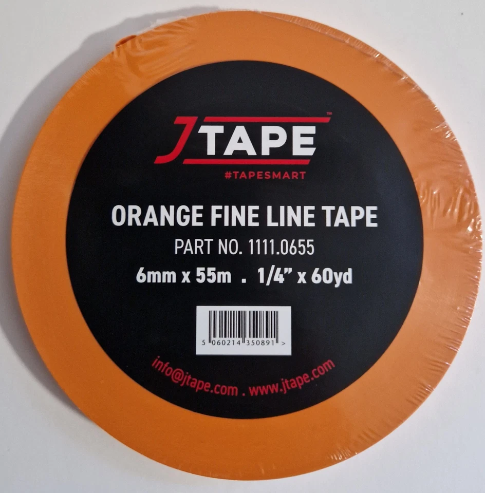 Acrylic Fine Line Masking Tape 6mm Hi Temp Fineline x 1 - Image 1 of 1