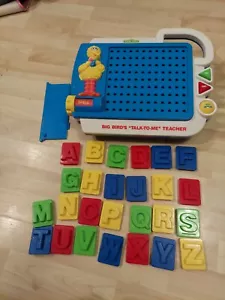 Tectron 1980s Sesame Street Big Bird’s Talk To Me Teacher Learning Pad HTF Rare - Picture 1 of 2